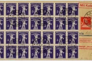 Switzerland 1930 Catapult Cover, Bremen to Boston
