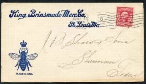 US 1901 Advertising Cover with Bee