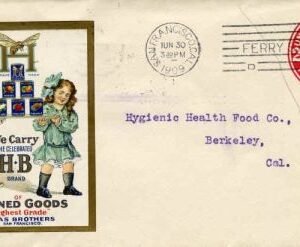 US 1909 2c postal stationery with Bee