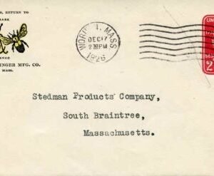 US 1926 Bees Advertising Cover, Bailey & Bleninger