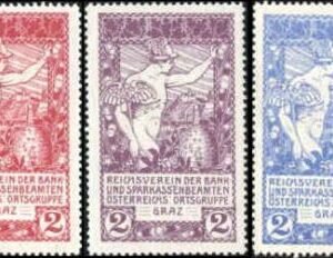 Austria 1910 3 Beehive Labels