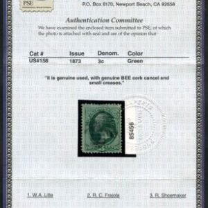 US 158 Bank Notes No Gum VF