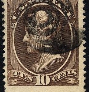 US 209b Bank Notes Used F Black Brown Shade