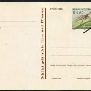 Austria 1991 Insect postal card