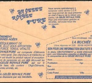 France Cover for Postal checks with bees