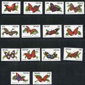 Nevis 1992  Butterflies inscribed 1992"