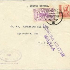 Spain 1937 Spanish Civil war cover, bees