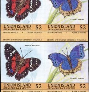 St. Vincent Grenadine 1985 194 - 201 Imperf Pairs