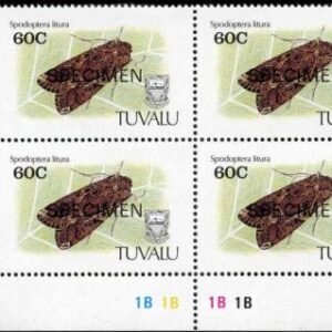 Tuvalu 1991 566 - 569 Blocks with "Specimen" ovpt.