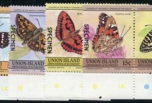 Union Island Butterflies, Specimen Ovpt.
