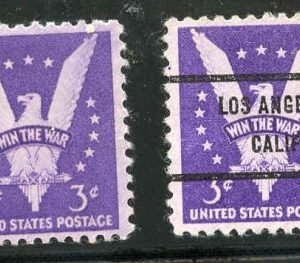 US 905b NH VF Reddish Violet - Exists over Precancel