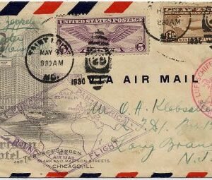 US 1930 C14 VF on Hotel Adv. Cover