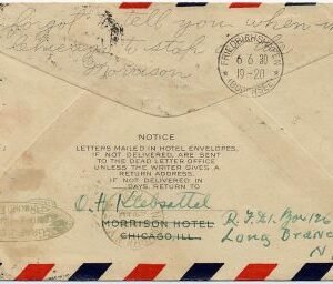 US 1930 C14 VF on Hotel Adv. Cover