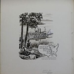 US Artmaster Scott 1319 1966 Great River Road - Artwork
