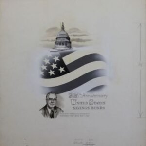 US Artmaster Scott 1320 1966 Savings Bond, Statue of Liberty - Artwork