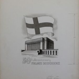 US Artmaster Scott 1334 1967 Finnish Coat of Arms - Artwork