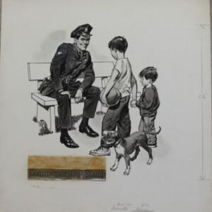 US Artmaster Scott 1343 1968 Law and Order, Policeman - Artwork
