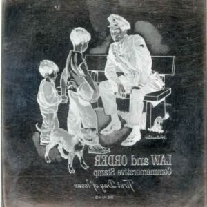 US Artmaster Scott 1343 1968 Law and Order - Plate