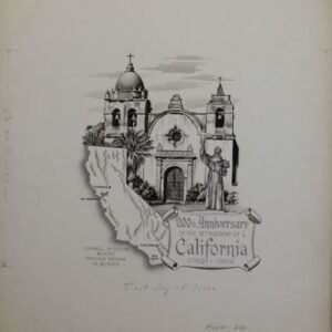 US Artmaster Scott 1373 1969 California Settlement, Carmel Mission - Artwork