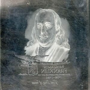 US Artmaster Scott 1393D 1970 - 74 Benjamin Franklin - Plate