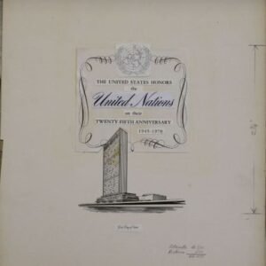 US Artmaster Scott 1419 1970 25th Anniversary United Nations - Artwork