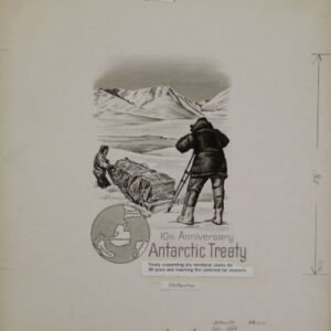 US Artmaster Scott 1431 1971 Antarctic Treaty, Map - Artwork