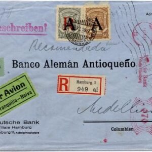 Colombia / Germany 1927 Airmail Cover