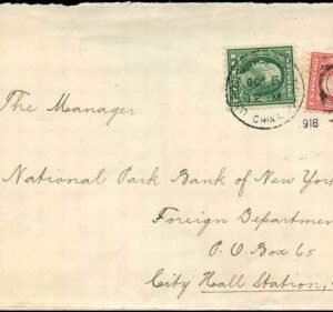 US Shanghai Scott 424 - 425 VF Censored Cover