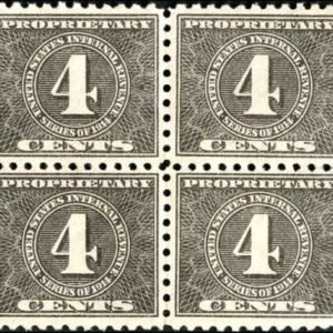 US RB41 Revenue F - VF Block of 4 cv $450