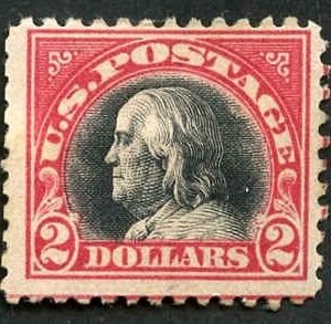 US 547 Washington / Franklin Mint F - VF MF, Mint Regummed, cv $150.00