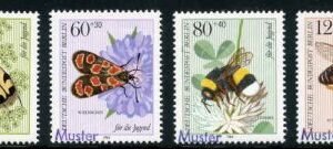 Germany 1984 Specimen Ovpt 9NB209 - 9NB212