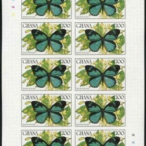 Ghana 1990 1175-82 M/S of 10, imperf