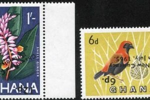 Ghana 1965  220, 222 Inverted Ovpt