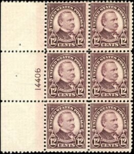US 564 NH F - VF  Plate Block cv $160