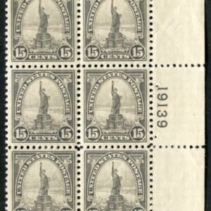 US 566 LH VF - XF  Plate Block