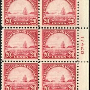 US 567 LH F +  Plate Block cv $300