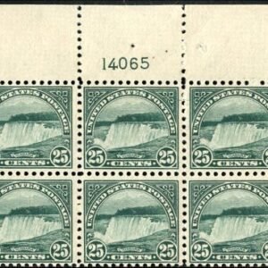 US 568 LH F - VF  Plate Block