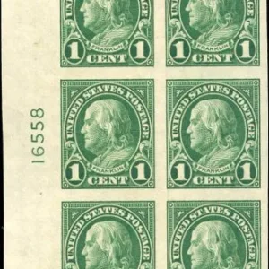 US 575 - 577 and 631 VF - XF NH/LH Plate Block cv $227.50