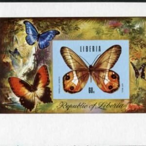 Liberia 1974  683 - 688, C204 Trial Color Imperfs, blue background