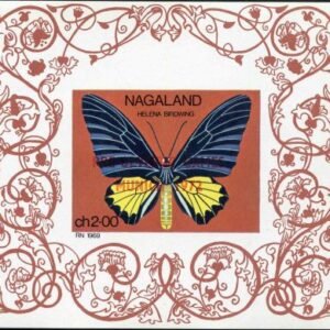 Nagaland 1969  Butterfly NH S/S