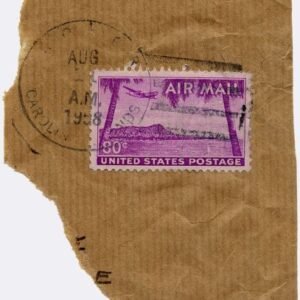 US C46 Airmail Used on piece, Caroline Is.