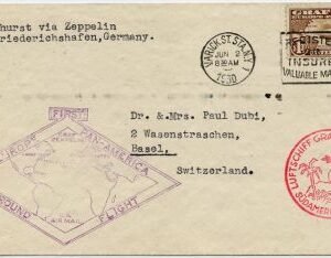 US 1930 C14 F-VF on Cover to Switzerland