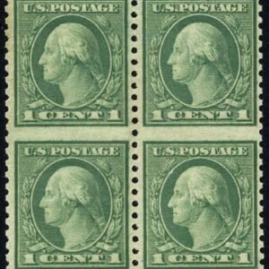 US 538a Washington / Franklin VF NH Block of 4, Horizontal Imperf cv $250++