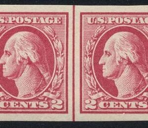 US 532 Washington / Franklin XF - Sup NH Line Pair w/ Vertical Line cv $160