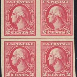 US 534 Washington / Franklin VF NH Block of 4