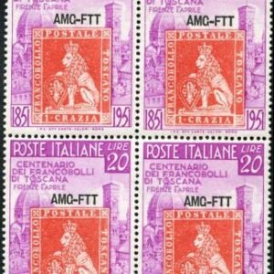 Italy Trieste Zone A 109 NH VF  Block of 4