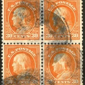 US 516 Washington / Franklin F - VF Used Block