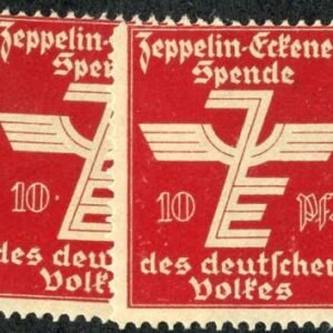 Germany 1926 10pf red Privately issued charity stamp to sponsor Zeppelin post WWl