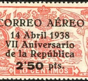 Spain 1938 C91 VF - XF H, Edifil 756