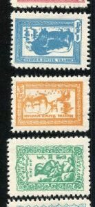 Mongolia 144 - 148 F - VF NH Set birds